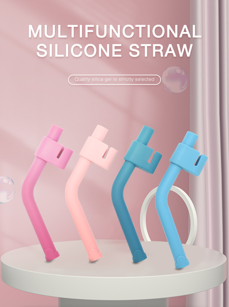 Washable Silicone Soup Drinking Straw for Baby Plate