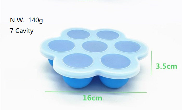 Silicone Baby Food Storage Container Freezer Tray