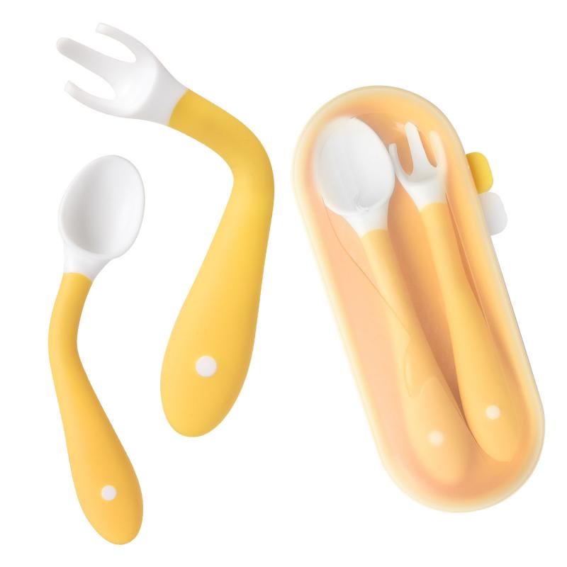 Spoon and Fork Set for Baby Self Feeding BPA Free