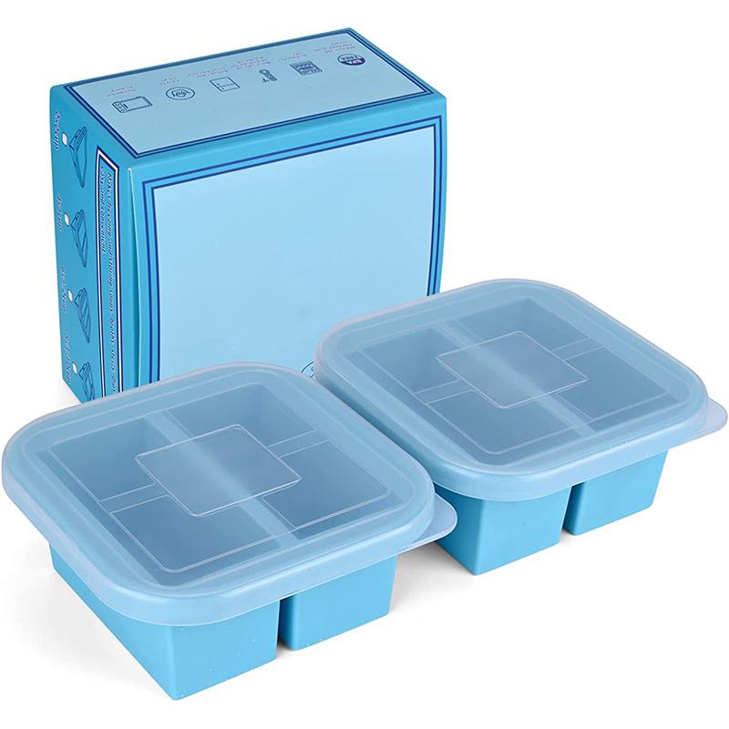 Silicone Square Food Freezing Container